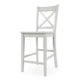 thumbnail image 2 of Jofran Simplicity Solid Wood Classic X-Back Stool (Set of 2), 2 of 3