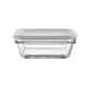 thumbnail image 3 of Juego 4 Tazones Vidrio Cuadrados Bowl Ensaladera Tapa Libbey, 3 of 3