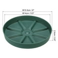 thumbnail image 2 of Uxcell 6 Inch Plant Saucers Tray, Durable Plastic Round Flower Pot Drip Tray, White 2Pcs, Green 6 Inch, 2 of 5