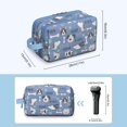 thumbnail image 3 of Toiletries Bag,Dog with Woof and Bark Mens Womens Toiletry Bag Bathroom Bag,Waterproof Toiletry Travel Bag Dopp Kit Shaving Bag 11x6.3x5.1 Inch, 3 of 5