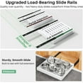 thumbnail image 4 of 2 Packs Pull out Cabinet Organizer, Expandable(12"-20") Heavy Duty Slide out Drawers Fixed with Adhesive Nano Film for Pots, Roll out Shelf Storage for Kitchen Base Cabinet Organization, 4 of 9