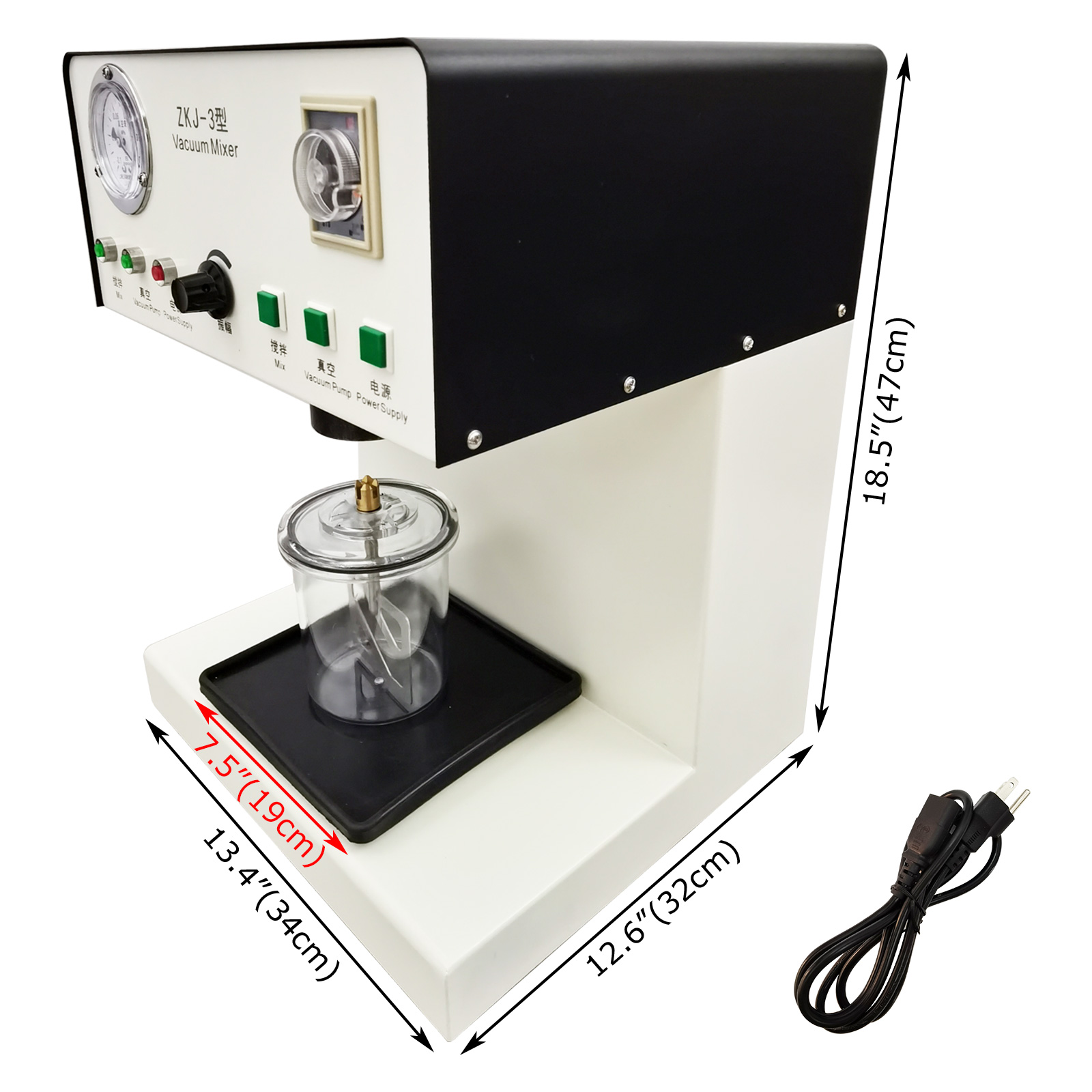 Automatic Gypsum Vacuum Mixer AGAR Mixing Machine Built-in Vacuum Pump