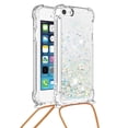 thumbnail image 1 of Funda FOXDOCK para iPhone SE con Cuerda Ajustable, Brillo Líquido, Protección Antigolpes y Lente – Ideal para Regalo, 1 of 6