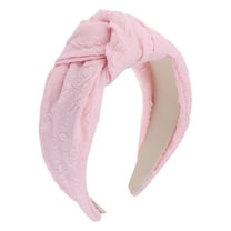 Unique Bargains 1 Pc Elegant Tie Headbands for Women Pink