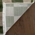 thumbnail image 2 of nuLOOM Dominique Abstract Checkered Fringe Area Rug, 2' 8" x 8', Runner, Dominique Green, 2 of 9