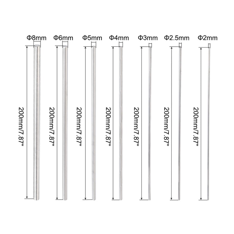 TA-VIGOR 10Pcs 6mm X 300mm Stainless Steel Round Rods – 304 Grade, Rust-Resistant, For DIY Models, Shafts & Crafts-294697