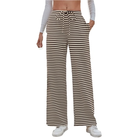 Zuesphe Lounge Pants Women with Pockets Tall Women Capri Pants for Summer Jeans Womens Lounge Pants with Pockets Petite Cargo Pants Women Plus Size Wide Leg