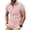 FE83_Pink, variant on Men's Casual Polo Shirts Classic Button Up Short Sleeve Shirt Soft Collared Slim fit Tops Black M