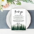 thumbnail image 2 of Koyal Wholesale Watercolor Pine Trees Woodland Forest Wedding Thank You Place Setting Cards for Table Reception, 56-Pack, 2 of 5