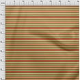thumbnail image 3 of oneOone Viscose Jersey Pale Yellow Fabric Stripes Sewing Craft Projects Fabric Prints By Yard 60 Inch Wide, 3 of 4