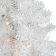 thumbnail image 5 of Northlight 18" Pre-Lit Snow White Artificial Xmas Tree - Clear Lights, 5 of 5