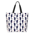 thumbnail image 1 of Easygdp Seahorses and Hearts Bolsas Tote para Mujer, Bolsos de Hombro para Viaje, Bolsos de Mano de Gran Capacidad para Compras y Trabajo, 1 of 8