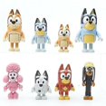 thumbnail image 2 of 12 st Bluey Familj och Vänner Actionfigurer Modell Leksaksset Barn Present, 2 of 3