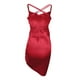 thumbnail image 5 of Vestido sexy con tirantes para mujer: diseño liso con cordones, tirantes ajustables, para uso informal diario/de noche., 5 of 5