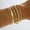 Style 05, variant on Gold Link Bracelet Set for Women Girls, 14K Gold Plated Classic Adjustable Layered Bracelets Jewelry