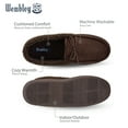 thumbnail image 3 of Wembley Men's Classic Indoor/Outdoor Microsuede Venetian and Moccasin Slippers, 3 of 9