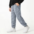 thumbnail image 2 of DxhmoneyHXBoys Wide Leg Sweatpants Elastic Waist Drawstring Baggy Cargo Pants Causal Loose Summer Workout Joggers Pants with Pockets Age 5-13 Years, 2 of 7