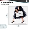 thumbnail image 4 of Stupell Industries Traditional Elegant Dog & Shopping Bag White Framed Giclee Art, 12 x 12, by Amanda Greenwood, 4 of 8