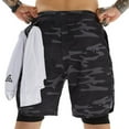 thumbnail image 6 of Mens 2 in 1 Running Shorts Quick Dry Athletic Shorts with Liner, Workout Shorts with Zip Pockets and Towel Loop, 6 of 9