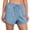 B_ Blue, variant on Womens Elastic Waist Cotton Sweat Shorts, Drawstring Closure with Side Pockets, Soft Fabric for Home Loungewear Use Blue L