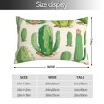 thumbnail image 2 of Kdxio Cotton Pillow Cases 20"x30" Pillowcases,Soft and Breathable Bedroom Pillow Cases-Cactus And Succulent-No Pillow Core, 2 of 5