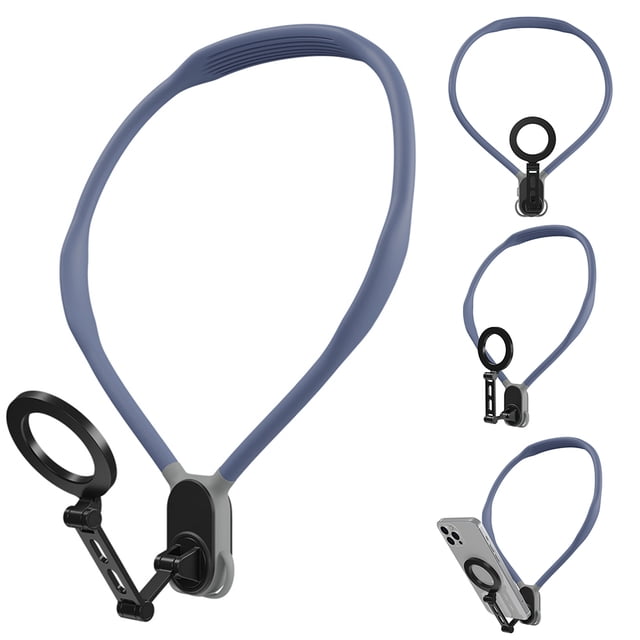 Soporte para Cordón Collar Magnético Cuello Liberación Rápida POV Vlog Teléfonos