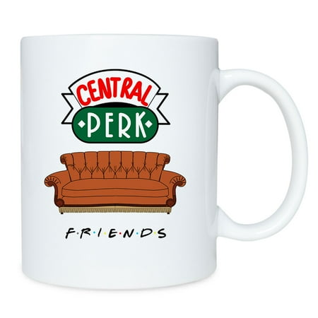 

CHAOMA Happiness is Watching TV Shows Friends Mug 11oz Ceramic Coffee Mug Tea Cup Christmas Gifts for Best Friends Funny Friendship Gift