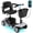 Silver, variant on QEASET 4 Wheels Mobility Scooter for Seniors, Electric Folding Wheelchair Device for Travel,  Gifts for the elderly,  Blue