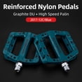 thumbnail image 1 of Rodamientos ultraligeros ROCKBROS, pedales de bicicleta, pedales de nailon para ciclismo de carretera, pedales bmx Mtb, plataforma plana, accesorios de piezas de bicicleta Tan Jianjun unisex, 1 of 2
