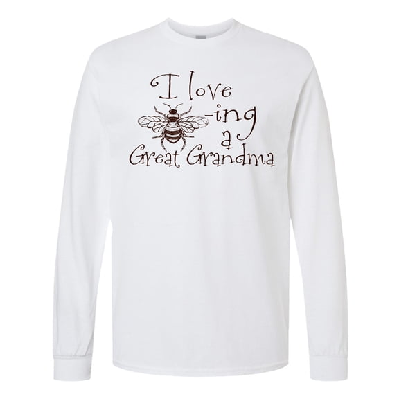 Inktastic I Love Bee-ing a Great Grandma Long Sleeve T-Shirt