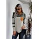 thumbnail image 3 of ABPHQTO Top de mujer verde con bolsillo de parche a rayas diplomáticas, 3 of 5