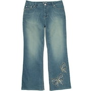 Women's Plus Sparkly Butterfly Jean