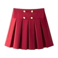 thumbnail image 4 of Shadoumai Uniform Skirts for Girls Elastic High Waist Pleated Tennis Skirt School Outfits with Undershorts, 4 of 6