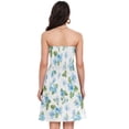thumbnail image 3 of Dailycode Summer Dresses for Women Strapless Casual Beach Cover Ups Beautiful Forget-me-not Flowers Tube Top Sundress, 3 of 8