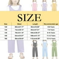 thumbnail image 2 of Kids Girls Romper Sleeveless Casual School Romper Letter Print Romper with Pockets for Everyday Wear Girls Jumpsuits Size 9-10 Years, 2 of 6