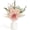 Pink, variant on Small Artificial Flowers in Ceramic Vase 12.5" Centerpieces Coffee Table Decor, Silk Flower Arrangements for Home Decor Indoor Fake Flower Bouquet for Bathroom Dining Room Kitchen Wedding Brown