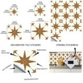thumbnail image 5 of 10 Sheet Peel and Stick Backsplash Self Adhesive Wall Tiles Gold Stick on Backsplash for Kitchen Wall Tiles Peel and Stick for Bathroom Shower Furniture Camper 8"x8", 5 of 9