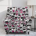 thumbnail image 2 of Xixirimido Cartoon Ghosts Recliner Chair Cover 4-Pieces Lazyboy Cover for Recliner Chair with Storage Pockets Furniture Protector for Living Room Halloween Printed Sofa Slipcover, 2 of 8