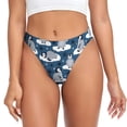 thumbnail image 1 of Balery Snow Penguin Tangas de Algodón para Mujer con Estampado – Ropa Interior Sexy, Transpirable, G-string-Medium, 1 of 6