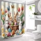 thumbnail image 5 of Holiday Decoration Shower Curtain Home Bathroom Dry And Wet Separation Shower Curtain Waterproof Shower Curtain, 5 of 6