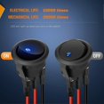 thumbnail image 3 of 8PCS 12V 20A Round Blue Toggle LED Rocker Switch with 24PCS Wires, 3 of 5