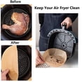 thumbnail image 2 of Forros de papel Air Fryer TOGOO, 100 unidades, antiadherentes desechables, 2 of 7