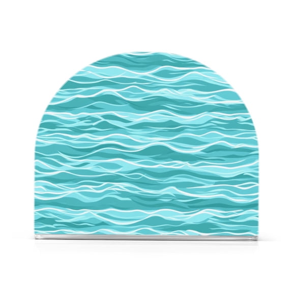 Napkin Holder Teal Ocean Thick U Shape Acrylic Non Slip Space Saving for Kitchen