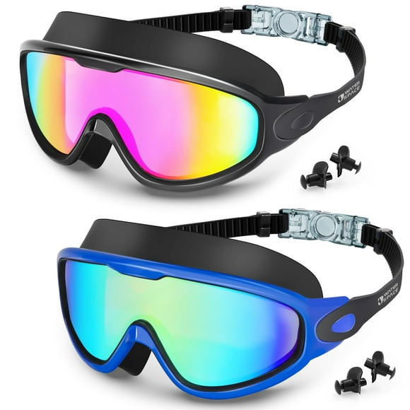 Pack de 2 gafas de natación Water Space con protección UV antivaho