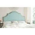 thumbnail image 3 of Hallmar Blue & White Arched Headboard - Silver Nail Head-Finish:Blue/White,Size:Twin, 3 of 8