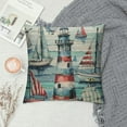 thumbnail image 2 of GOSMITH Nautical Boats Decor Throw Pillow Covers, Cute Sea Ships Vessels Marine Anchor Lighthouse Standard Cushion Cover Soft Pillowcases Covers for Home Sofa Armchair Bedroom, 2 of 5