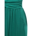 thumbnail image 4 of A2Y Women's Solid Viscose Tube Top Double Layer Side Pockets Maxi Dress Kelly Green L, 4 of 5