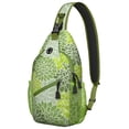 thumbnail image 1 of Nordic Style Sling Backpack for Essentials with Colorful Geometric Print, Lightweight Travel Hiking Daypack for Women, 1 of 6