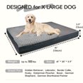 thumbnail image 2 of Sytopia Dog Bed for Large Dogs Up to 100 lbs, 41'' Outdoor Orthopedic XLarge Dog Bed – Reversible Fleece (Cool/Warm), Waterproof & Washable Cover, Ideal for Egg Crate Pad & Kennel Mat - Gray, 2 of 11