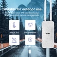thumbnail image 4 of Enrutador AP para exteriores KuWFi de 1200 Mbps, punto de acceso Wi-Fi inalámbrico de banda dual, enrutador AP con antena externa de alta ganancia, compatible con POE de 24 V, 4 of 5